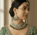Necklace earing and maang tika js03 - TRSMALL