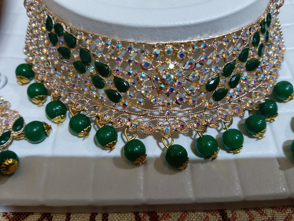 Necklace earing and maang tika js03 - TRSMALL