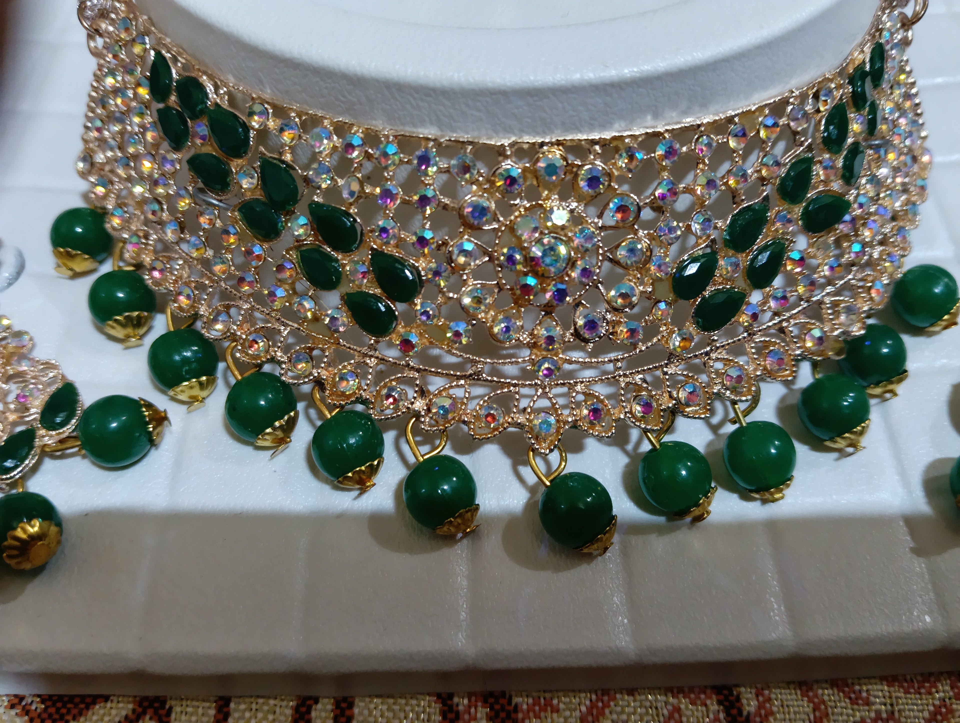 Necklace earing and maang tika js03 - TRSMALL