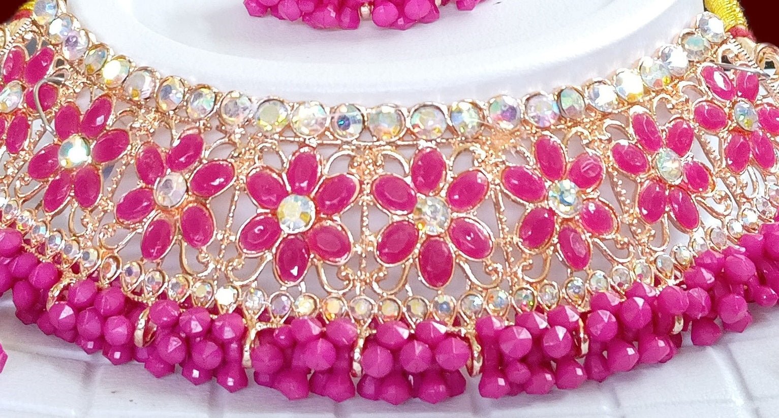 Necklace earing and maang tika js10 - TRSMALL